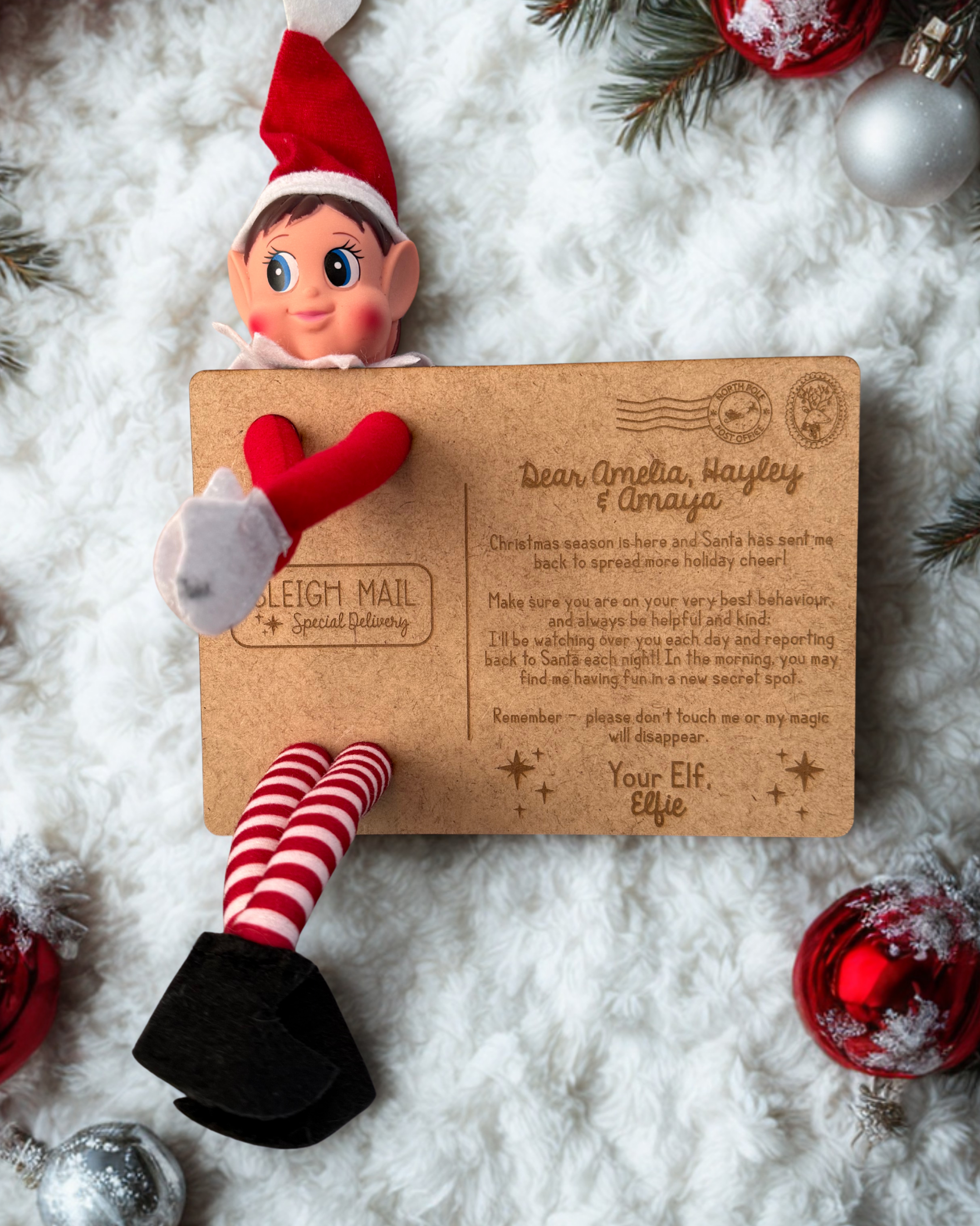 Personalized Elf Welcome Message (includes Elf)