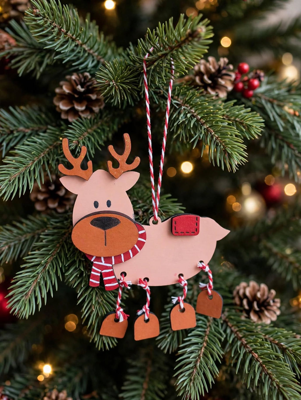 DIY Christmas Ornaments Set 2: Reindeer & Christmas Elf