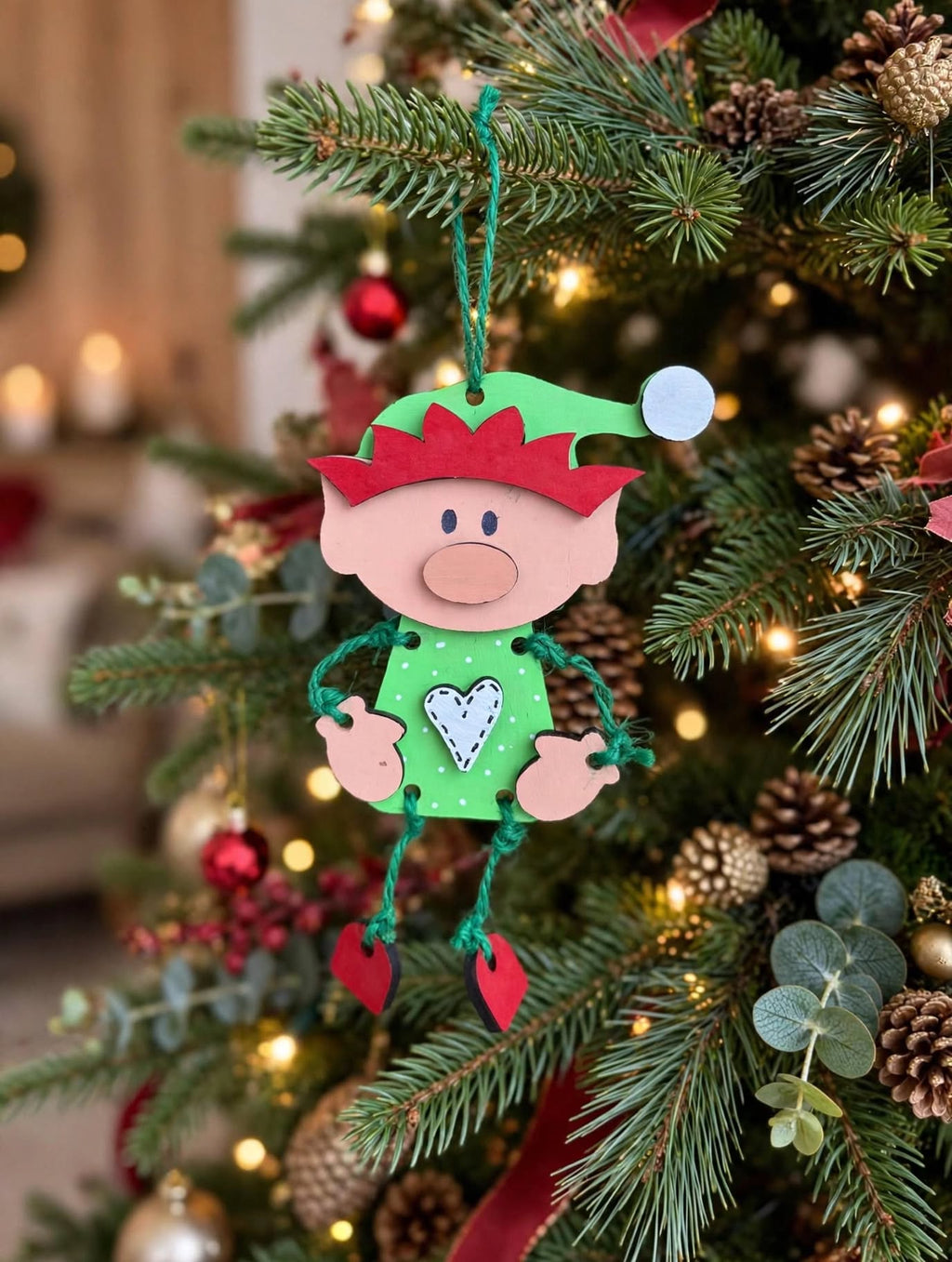 DIY Christmas Ornaments Set 2: Reindeer & Christmas Elf