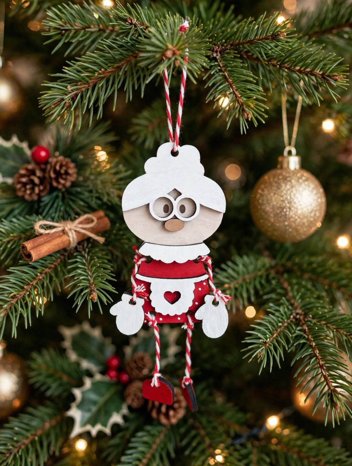 DIY Christmas Ornaments Set 1: Santa & Mrs Claus
