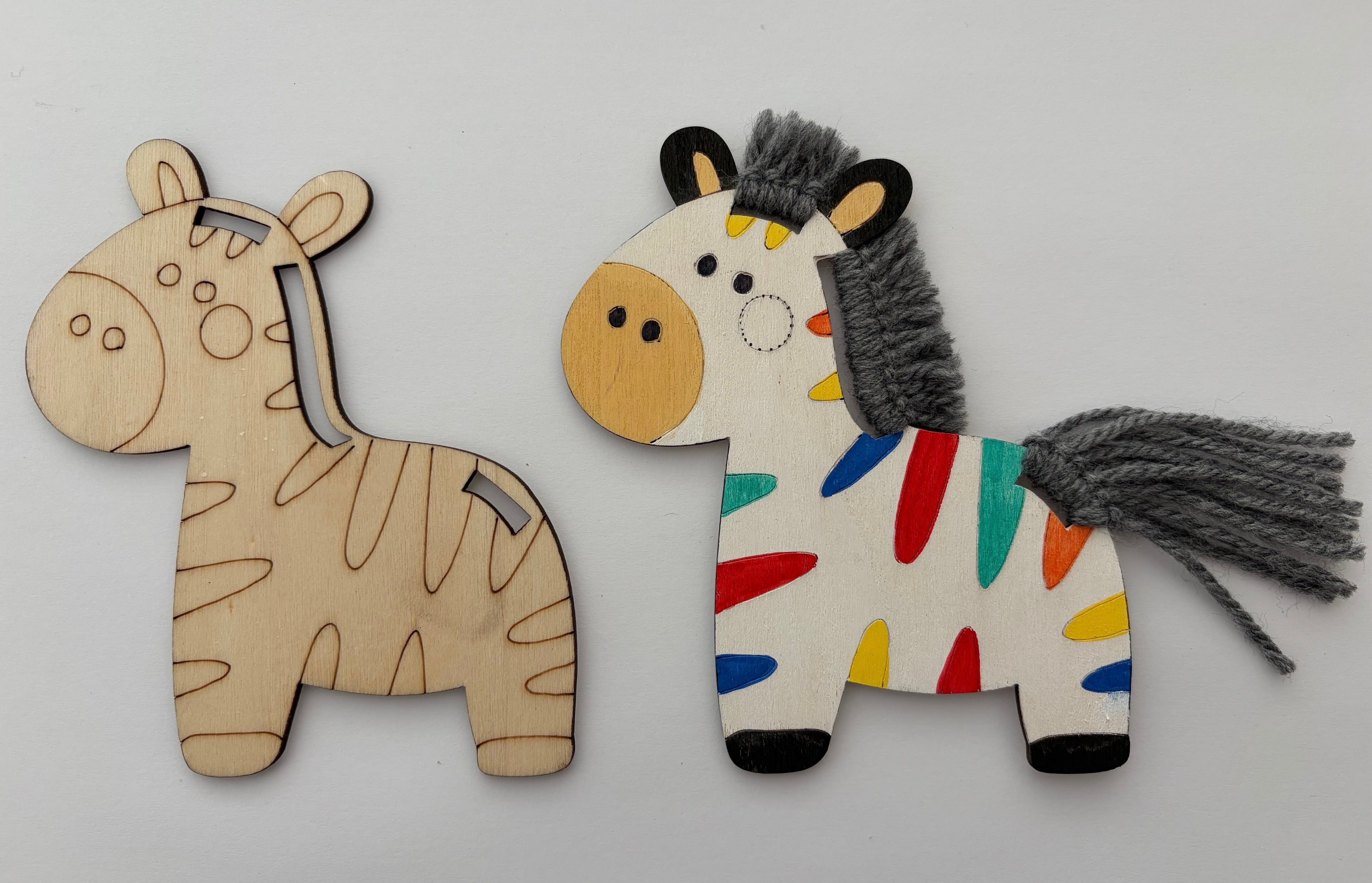 Wooden Zebra Kit