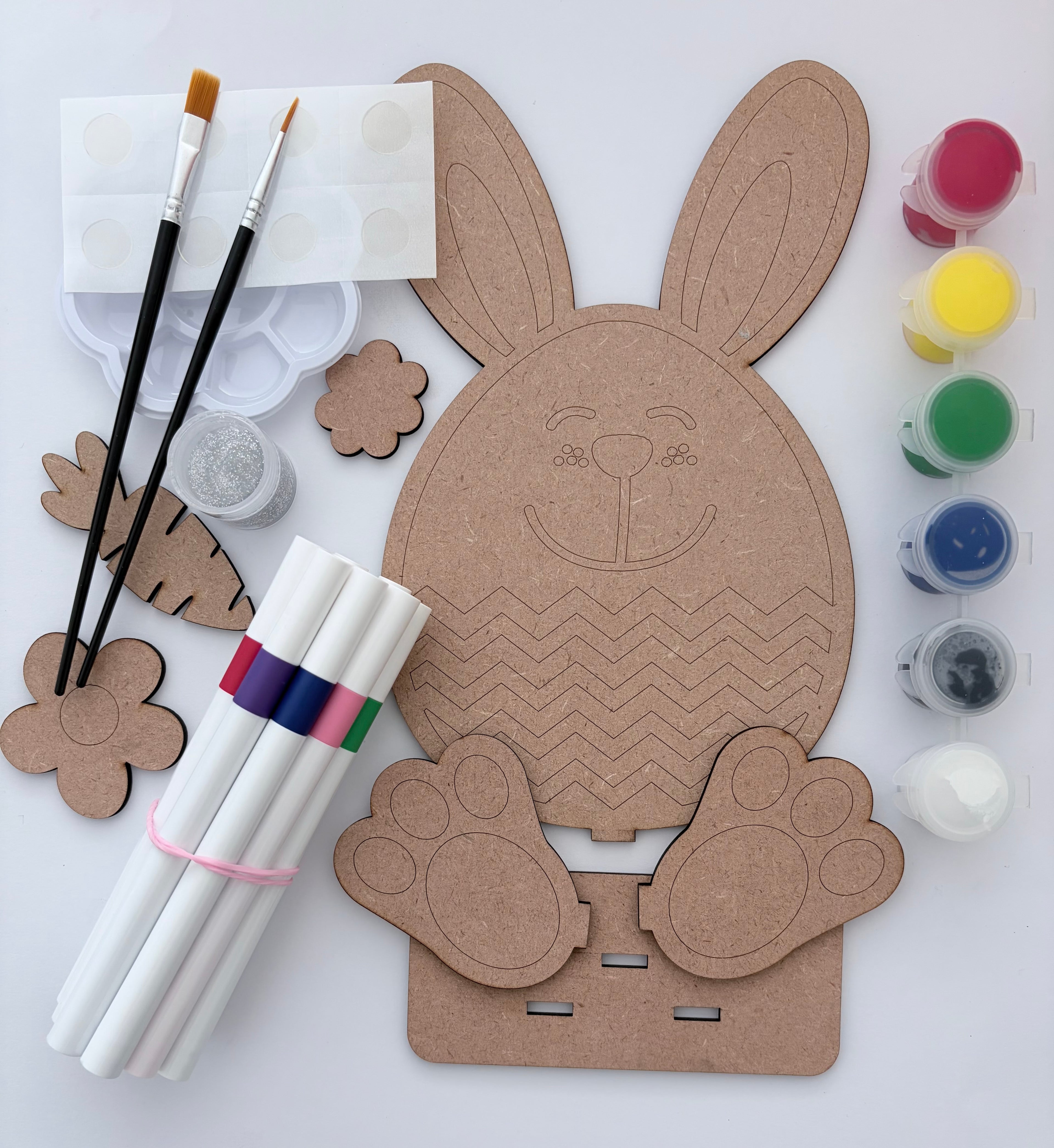 Wooden Easter Bunny - With Acrylic Markers