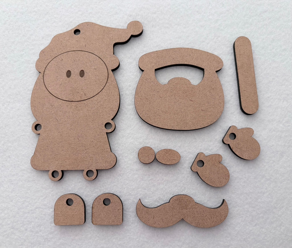 DIY Christmas Ornaments Set 1: Santa & Mrs Claus