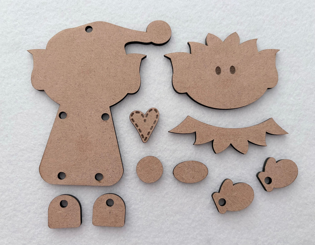DIY Christmas Ornaments Set 2: Reindeer & Christmas Elf