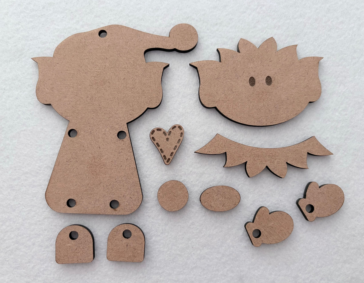 DIY Christmas Ornaments Set 2: Reindeer & Christmas Elf