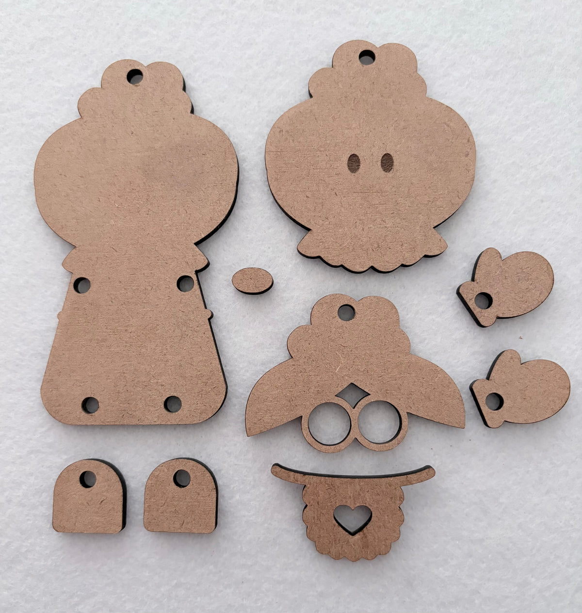 DIY Christmas Ornaments Set 1: Santa & Mrs Claus