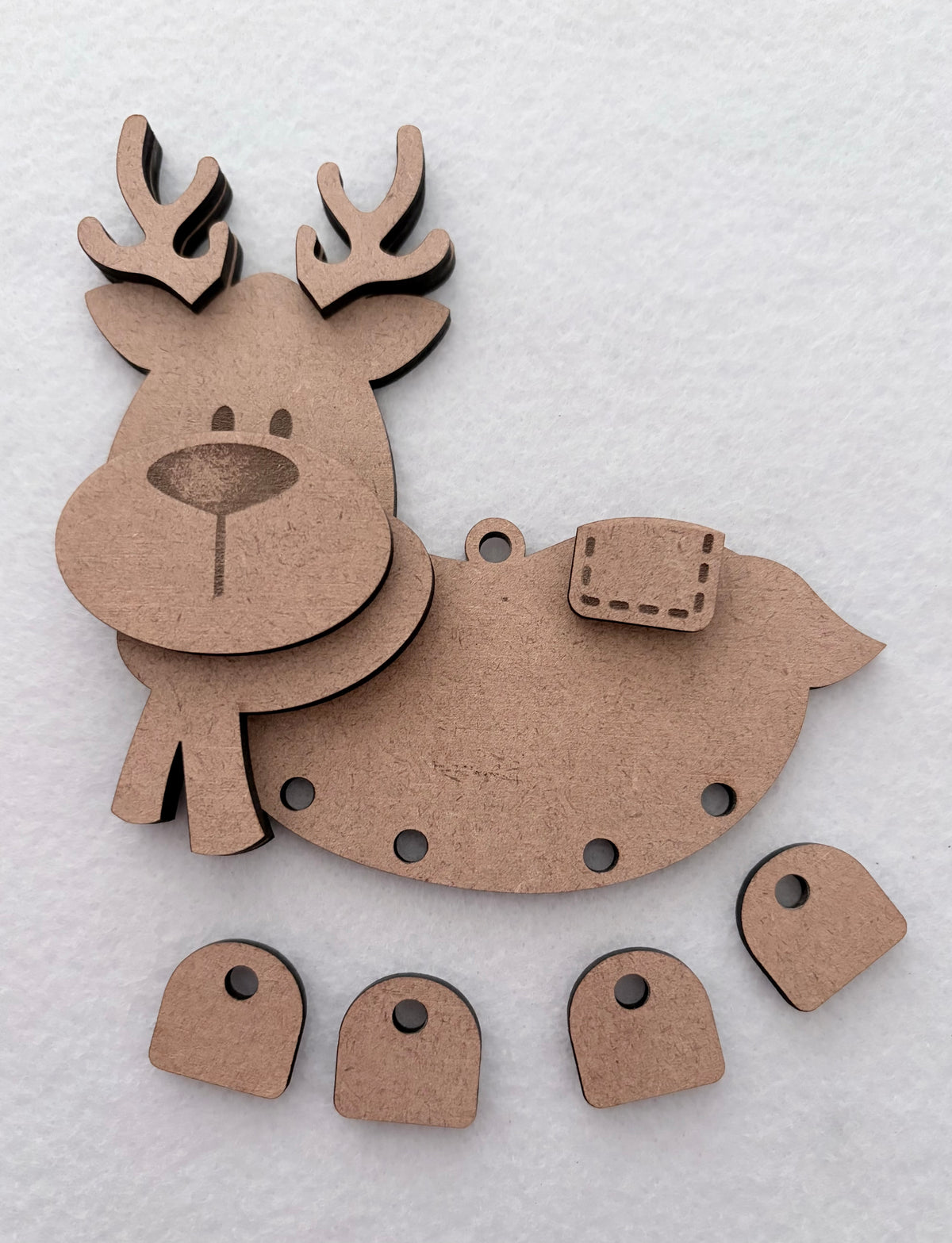 DIY Christmas Ornaments Set 2: Reindeer & Christmas Elf