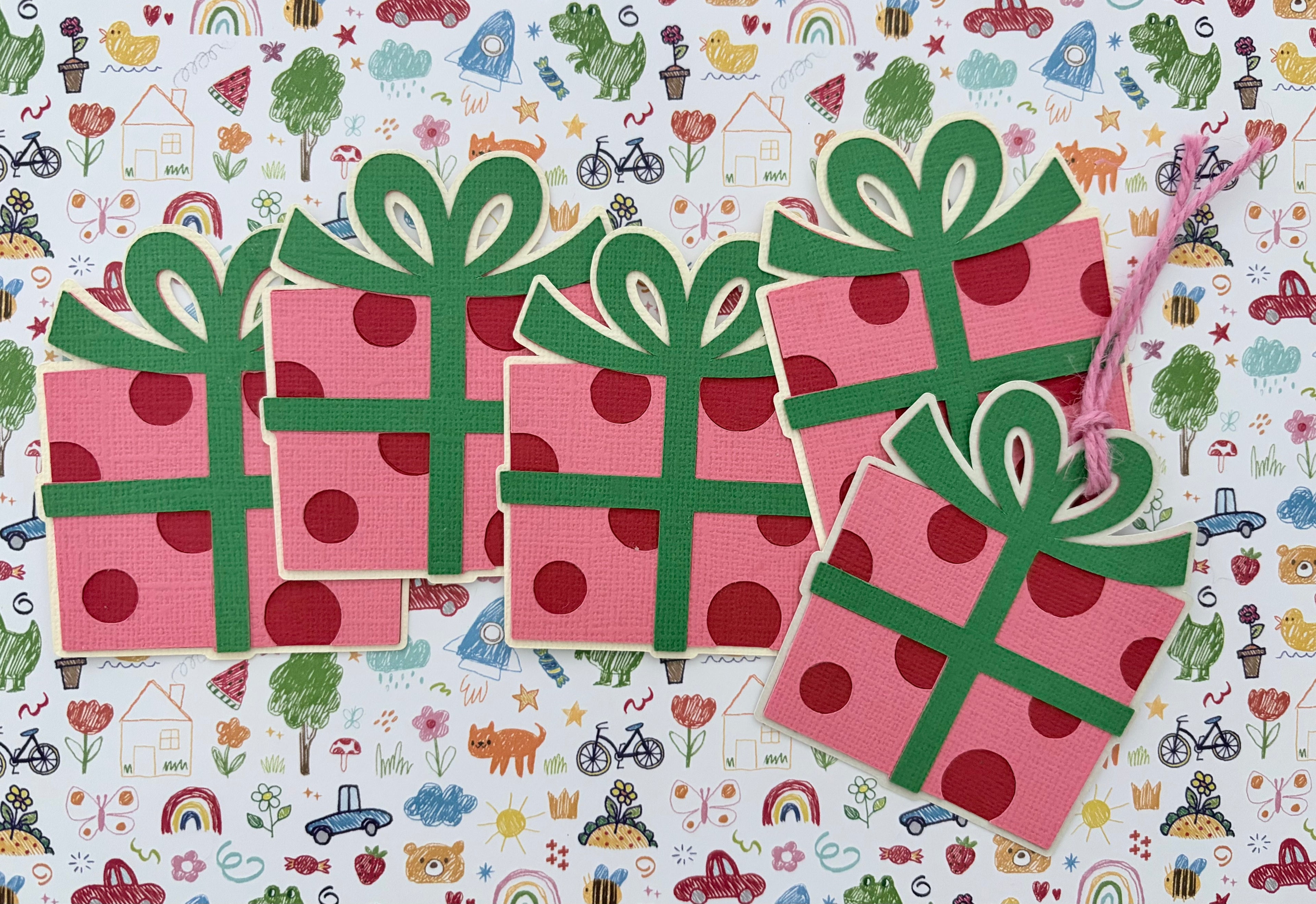 Gift Tags - Presents (Pink)