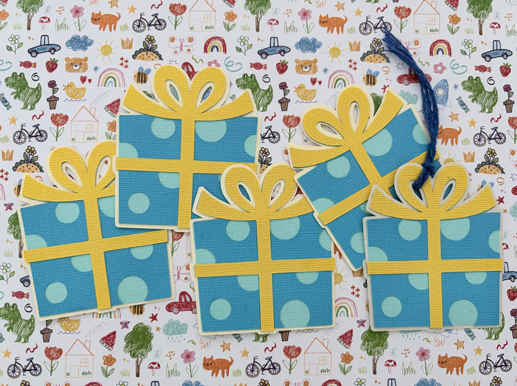 Gift Tags - Presents (Blue)
