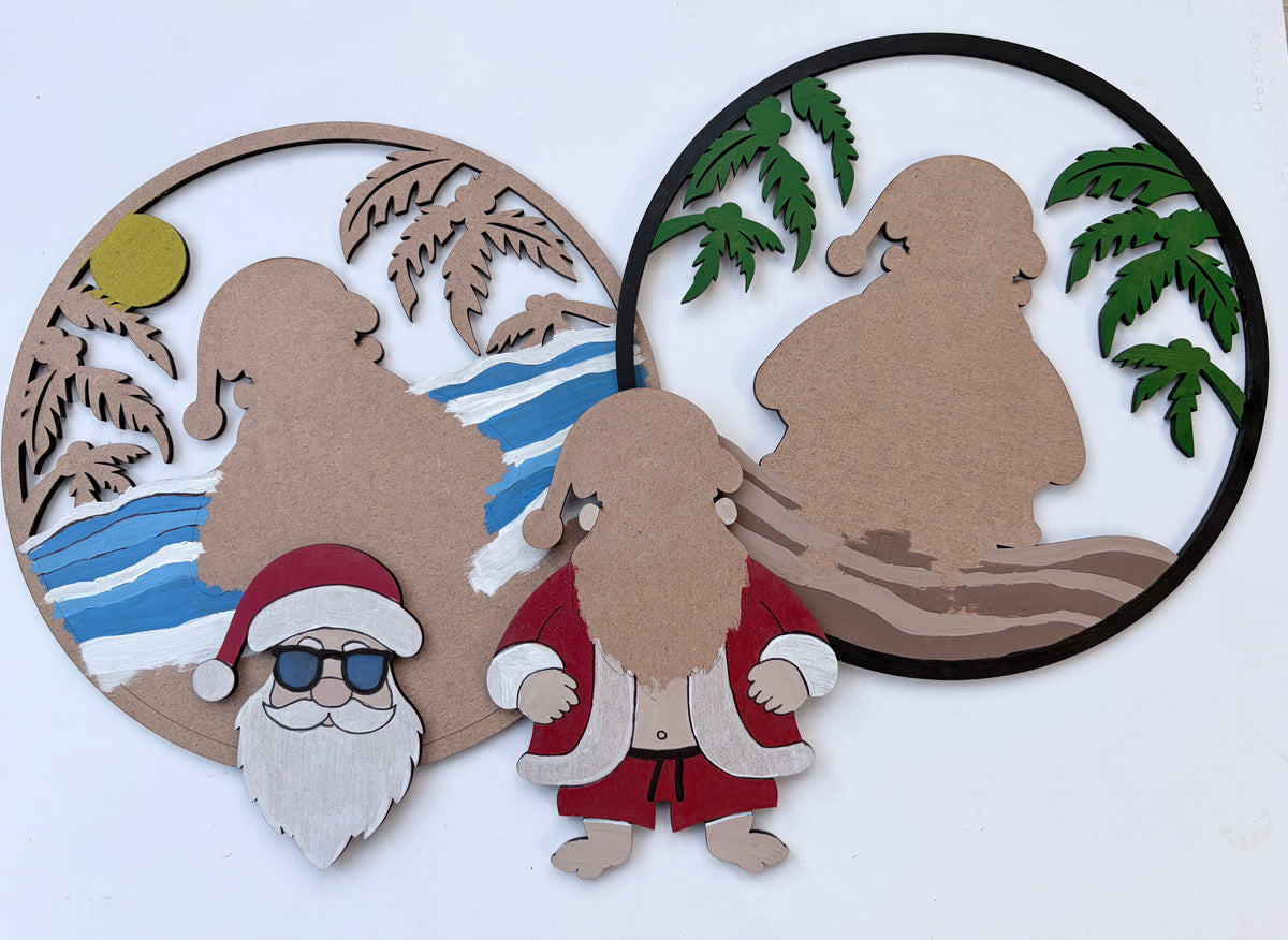 Summer Santa Wreath