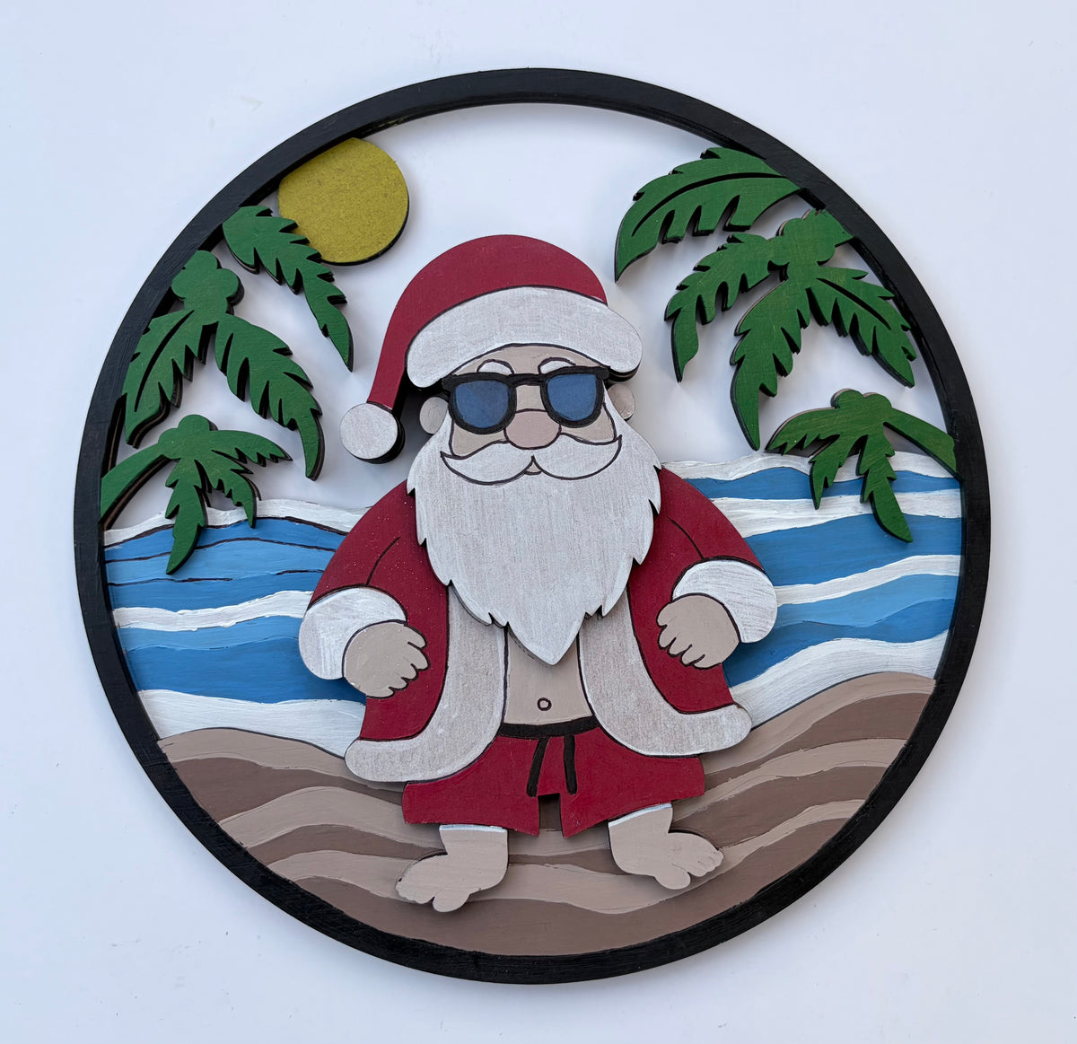 Summer Santa Wreath